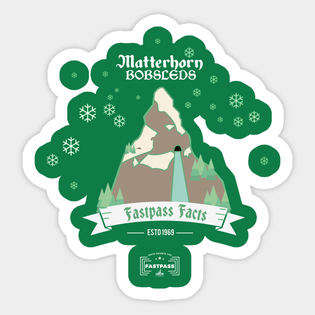 Matterhorn Sticker by fastpassfacts